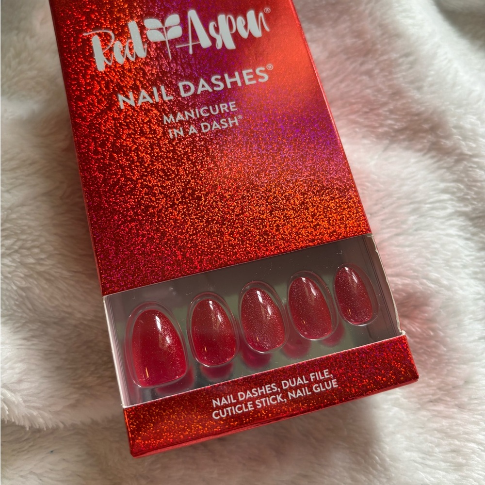 Red Aspen Nail Dashes- red hot reign